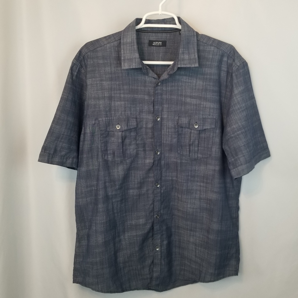 ♥️ 3/$25 Alfani Short Sleeve Dress Shirt